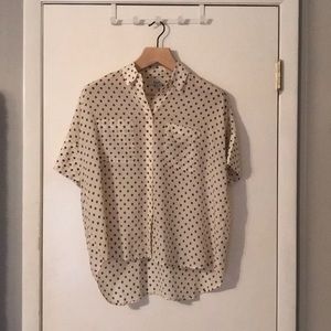 Silk courier shirt by Madewell